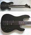 1983 Charvel P-Bass - 2054 - Gloss Black w/ White Binding